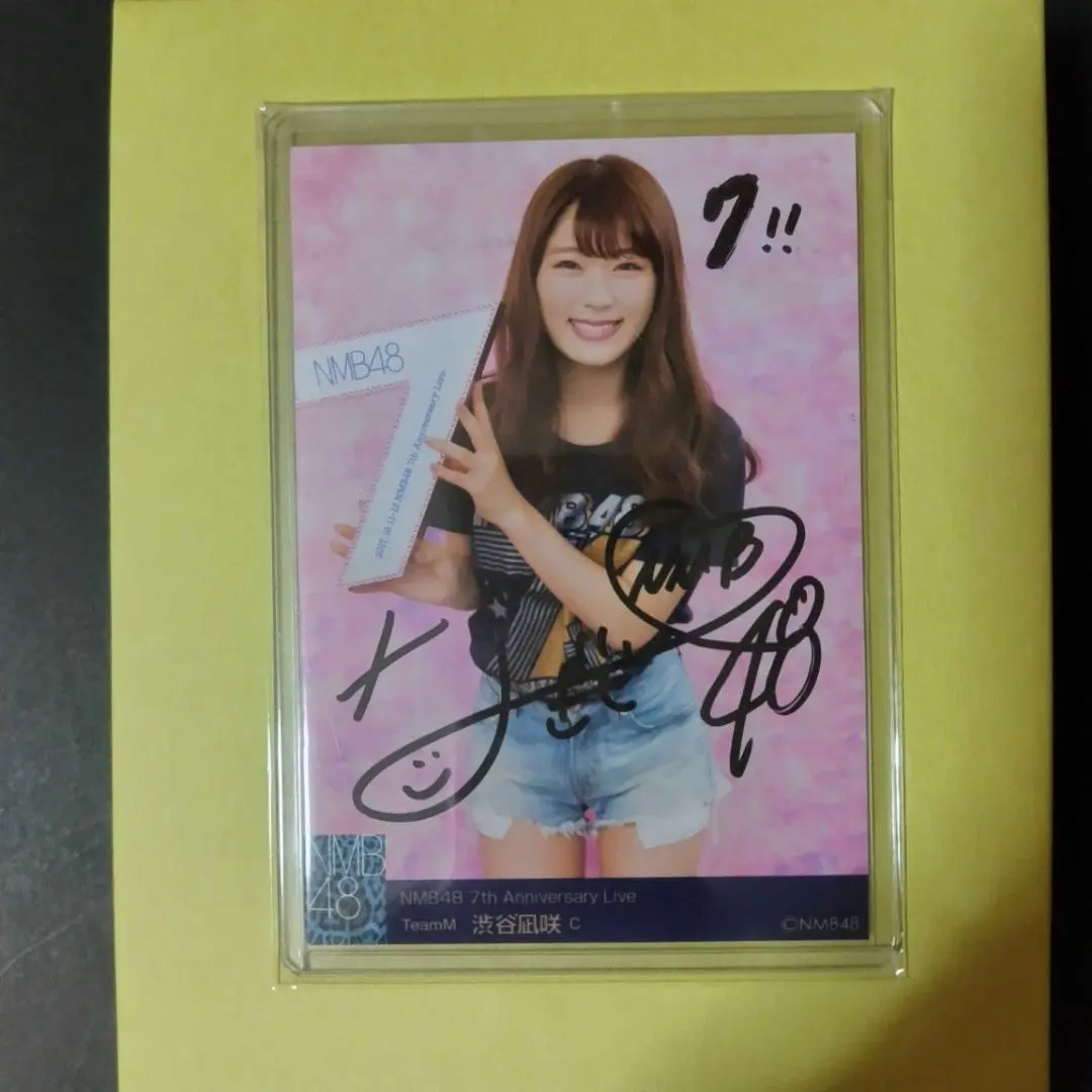 NMB48 渋谷凪咲直筆サイン入り生写真直筆サイン入りチェキ776
