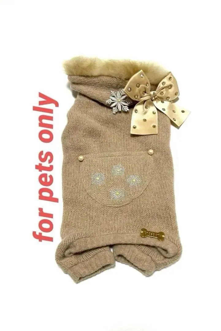 for pets onlyフォーペッツオンリー カシミヤウール ロンパース フォー