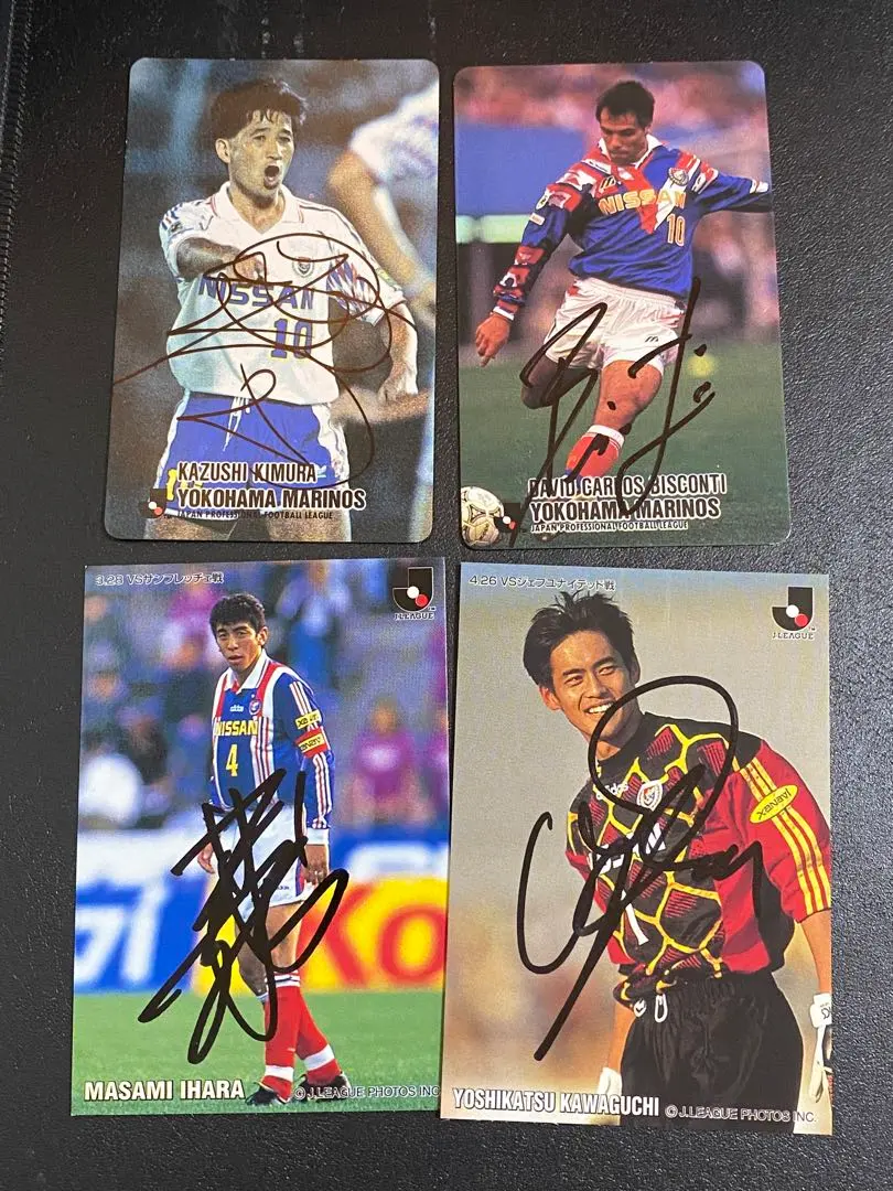 激レア 日産FC サイン色紙 1988年 加茂監督、木村和司選手 オスカー選手