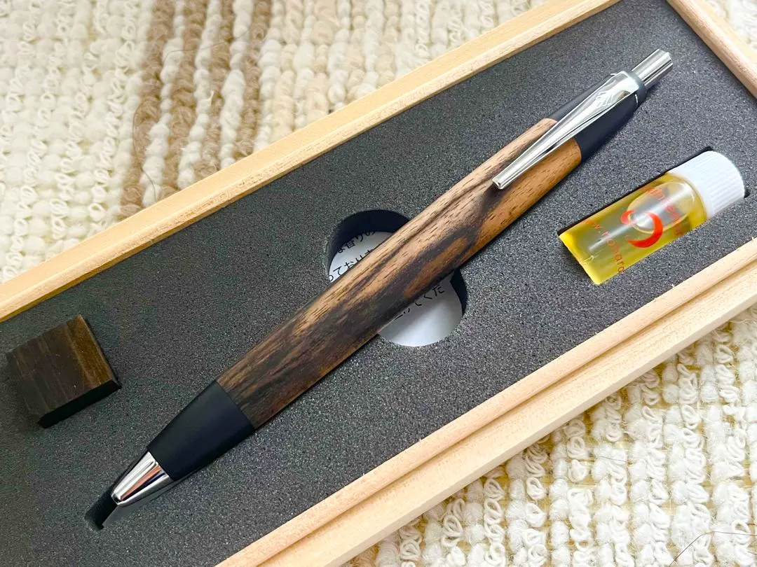 野原工芸特上黒柿スタンダードボールペン 野原工芸 特上黒柿