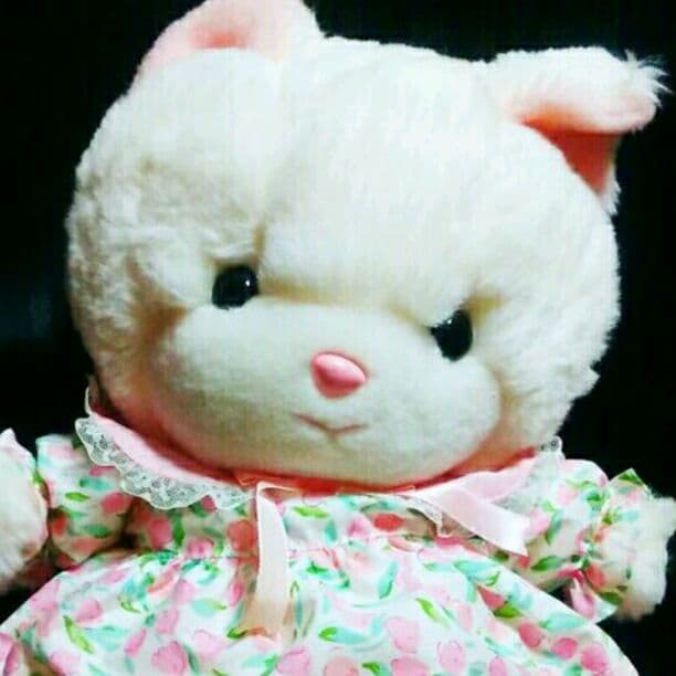 希少 新品 40cm 大 大きめ 吉徳 ねこ クリーミー ぬいぐるみ 昭和