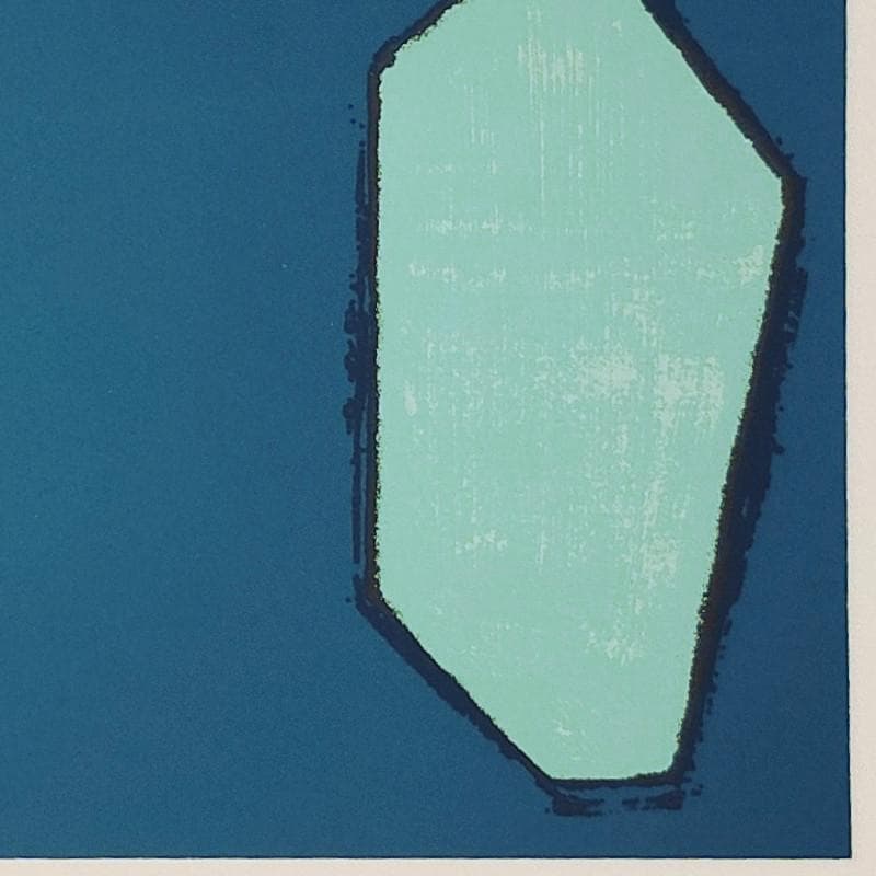 ☆花田和治☆「 ー海と岩ー 」シルクスクリーン 大衣 新品額！