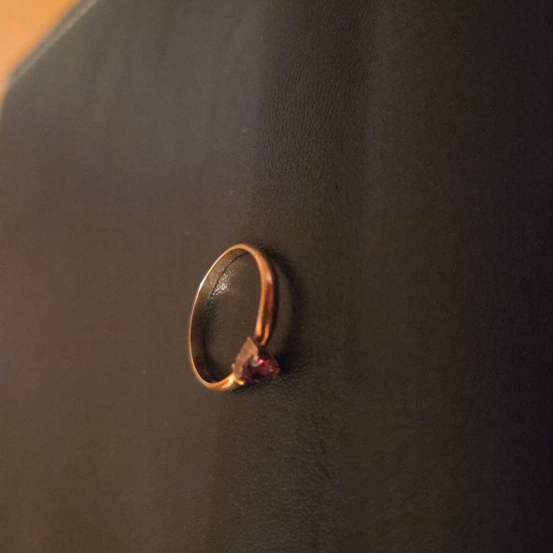 K9金ハート指輪