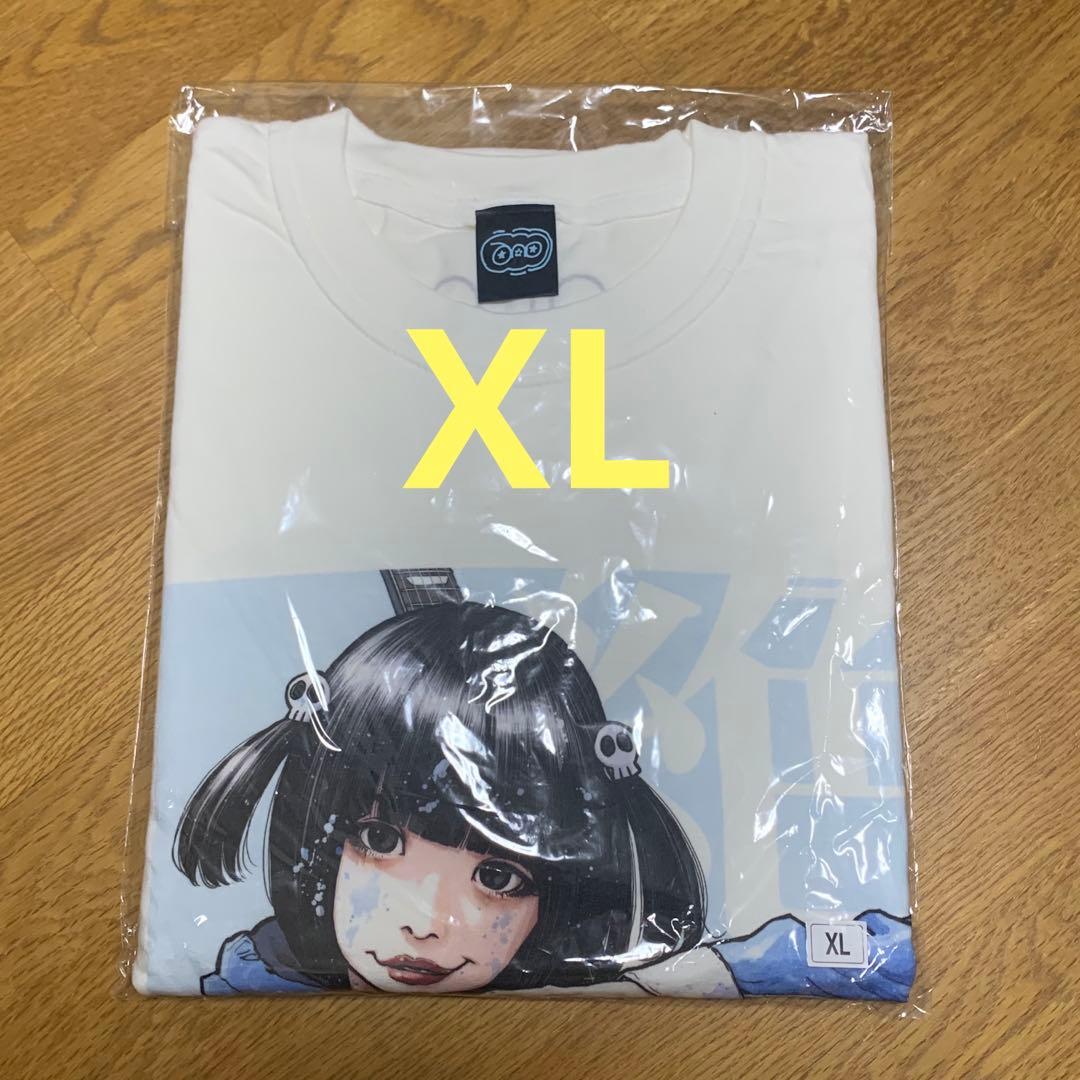 ラス1】絶対！anoイラストロンT(浅野いにお描き下ろし) 白 あのちゃん