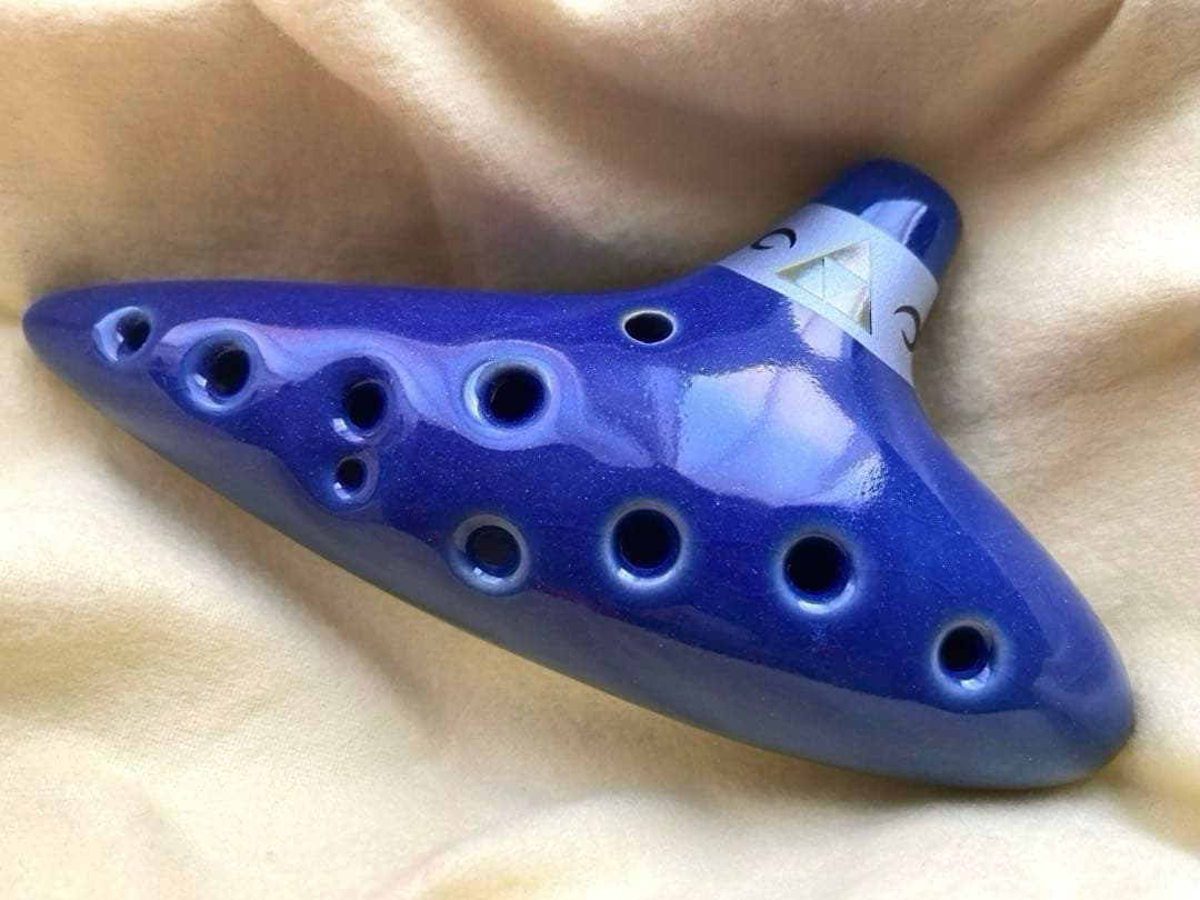 ゼルダの伝説 -時のオカリナ- オリジナルオカリナ陶器製（ファミ通ブロス)