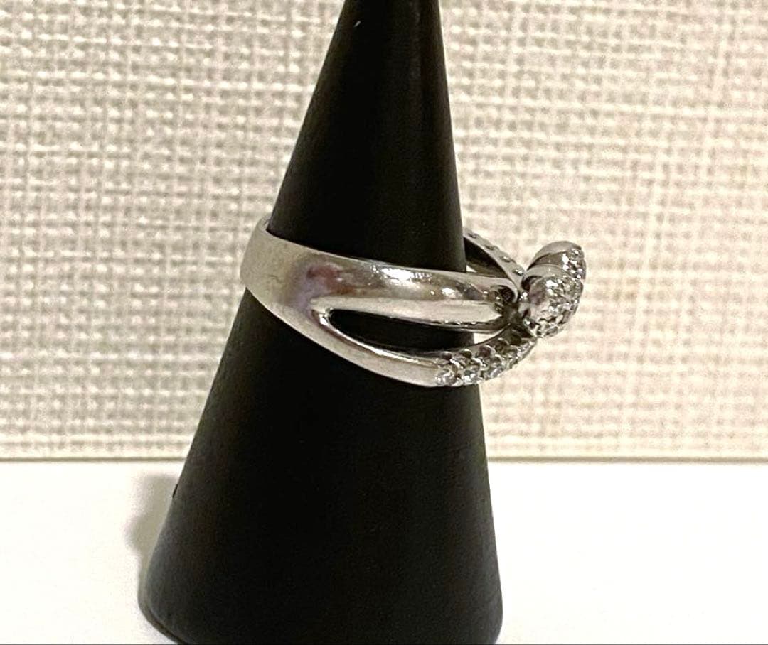 K18 WG ポンテヴェキオ ハートダイヤリング PonteVecchio 9号