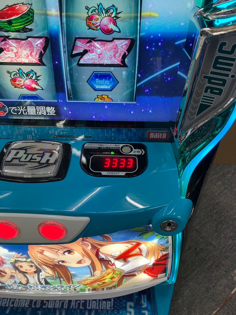 美品 スマスロ実機 Lソードアートオンライン ピクニックパネル