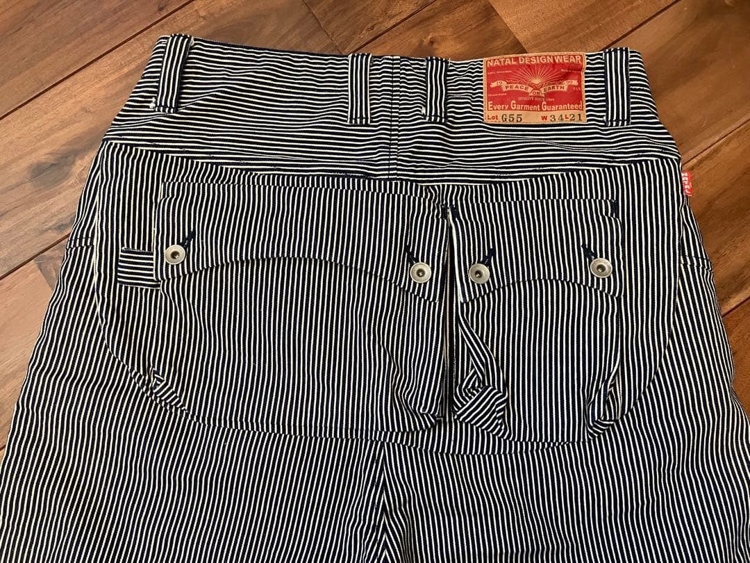 ネイタルデザイン LotG55 ヒッコリー フラップ サルエルパンツ W28