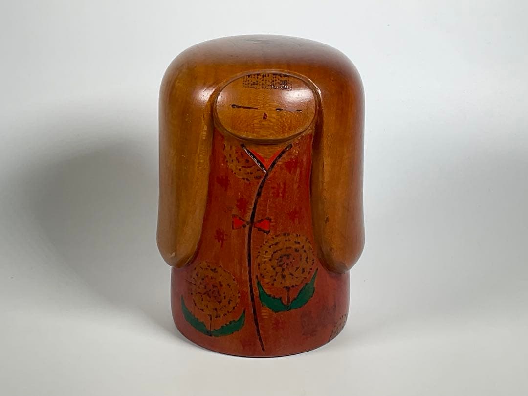 創作こけし 山岸政好 たんぽぽ 高さ約13cm 近代こけし