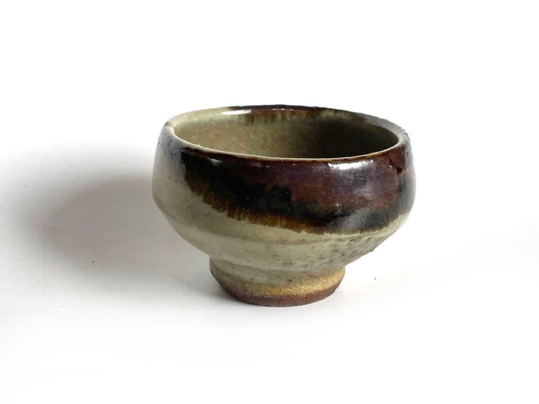 陶芸家 人間国宝 濱田庄司 浜田庄司 盃 ぐい呑 酒器 益子焼 晋作識