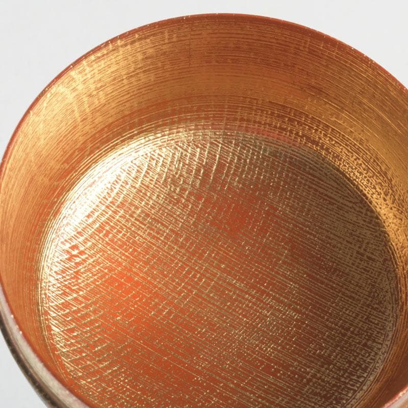 茶道具 京漆匠 平安象彦造 渦塗糸目 花蒔絵 平棗 共箱