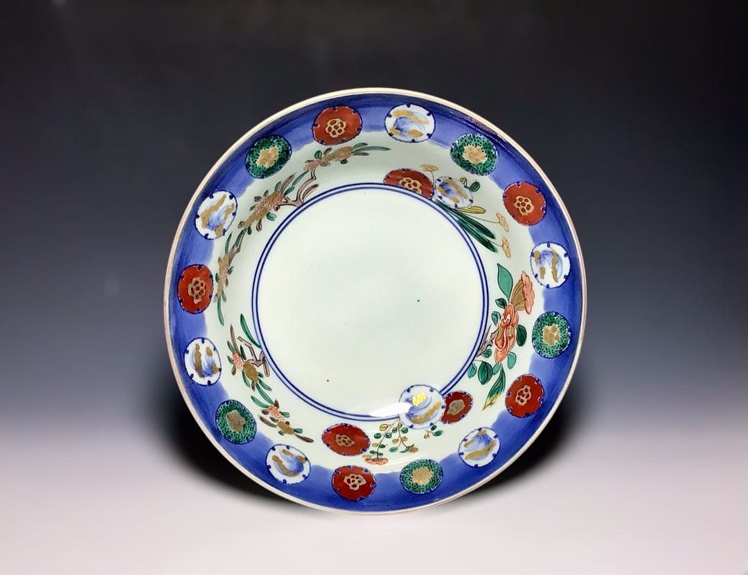 柿右衛門」雪輪花文鉢 美術品・アンティーク・コレクション