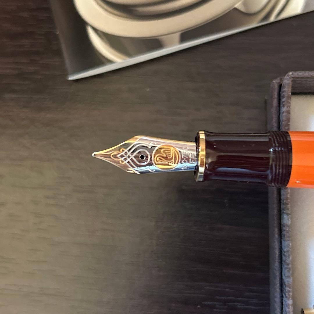 Pelikan ペリカン 万年筆 スーべレーン M800 バーントオレンジ EF