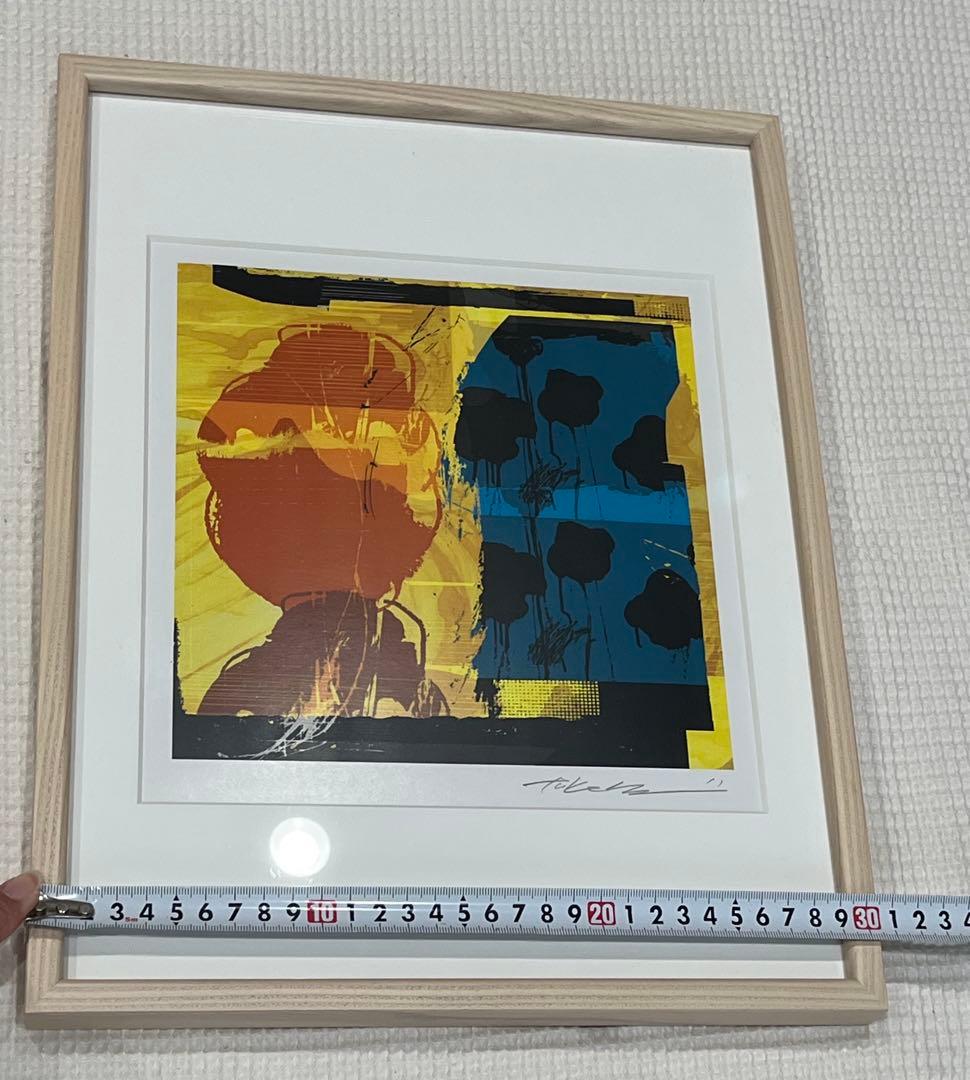 可愛い♡木製額縁入り　アートフレーム　デザインフレーム　インテリアアート