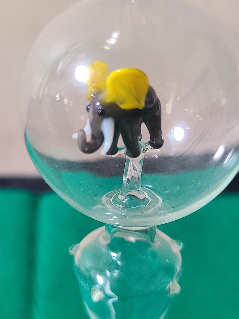 オーストリア アンティークビミニ レース吹きガラス