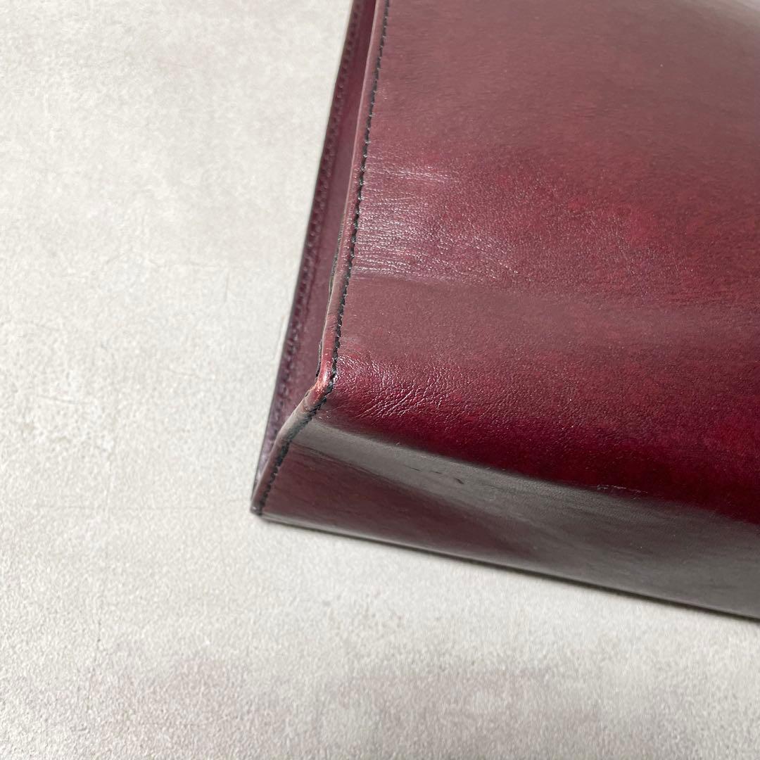 希少 ゴールドファイル ビジネスバッグ ブリーフケース レザー バッグ メンズ