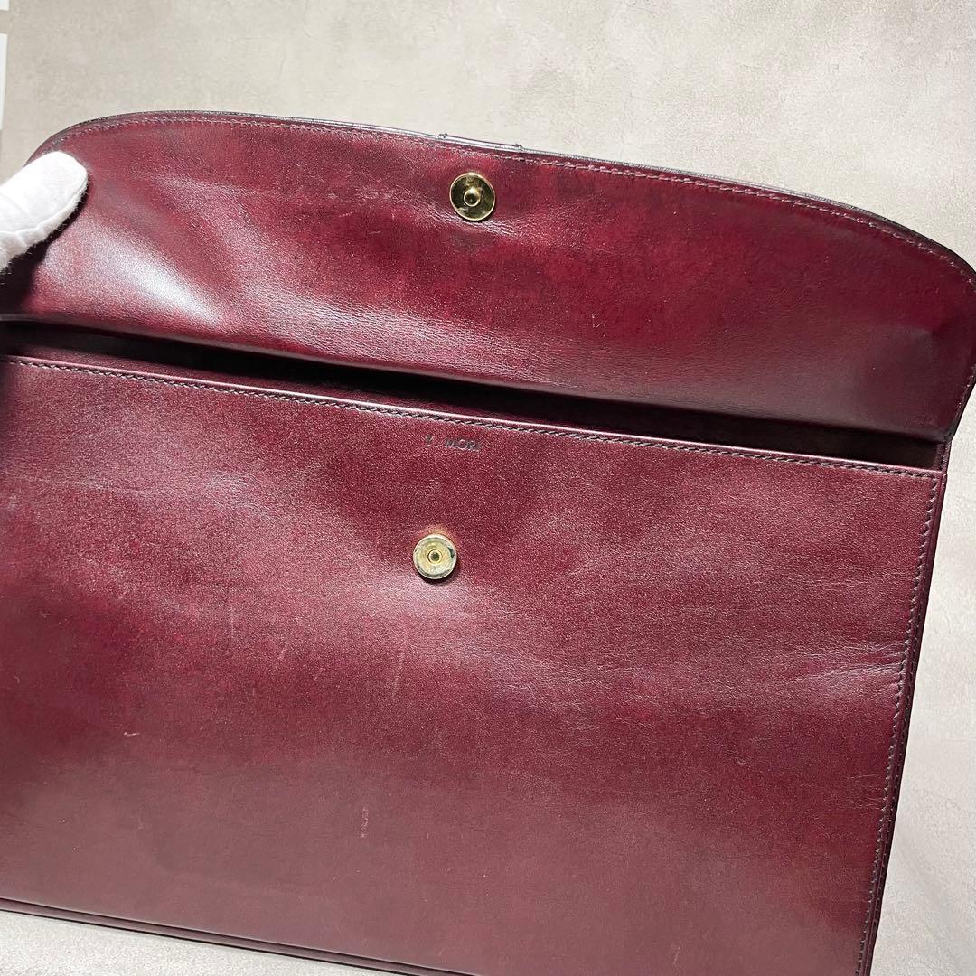 希少 ゴールドファイル ビジネスバッグ ブリーフケース レザー バッグ メンズ