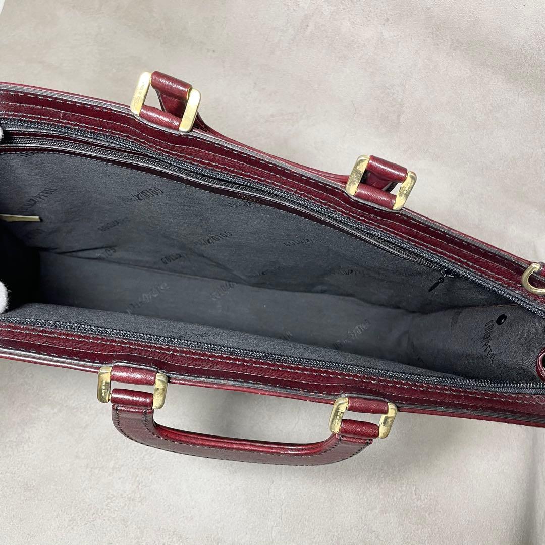 希少 ゴールドファイル ビジネスバッグ ブリーフケース レザー バッグ メンズ