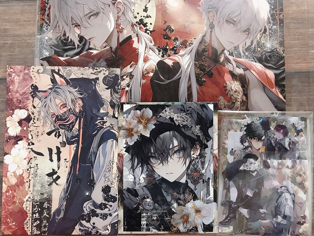 匿名配送】コラージュシート 海外マステ 男の子素材セット NO.28