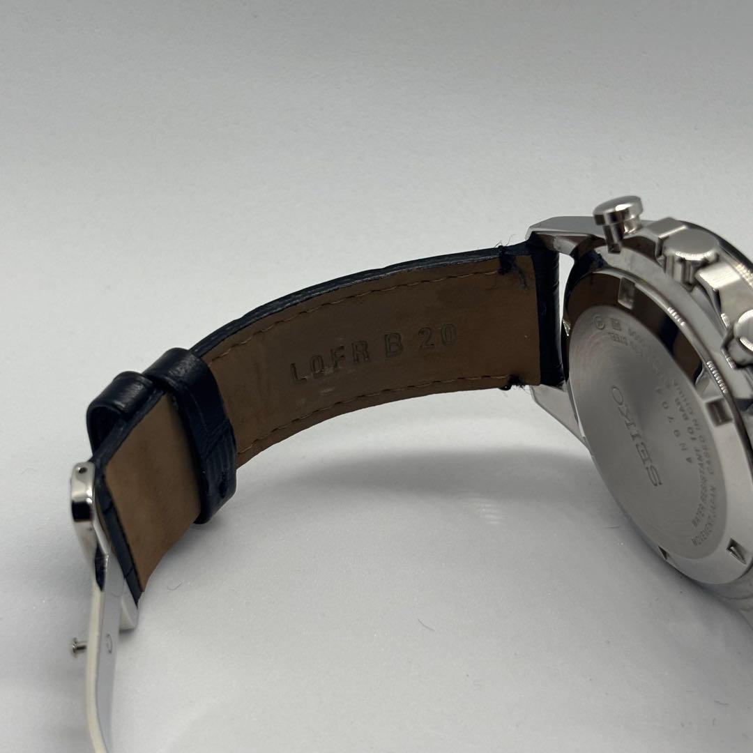 美品 SEIKO クロノグラフ SBTR021 ブラック セレクション クオーツ