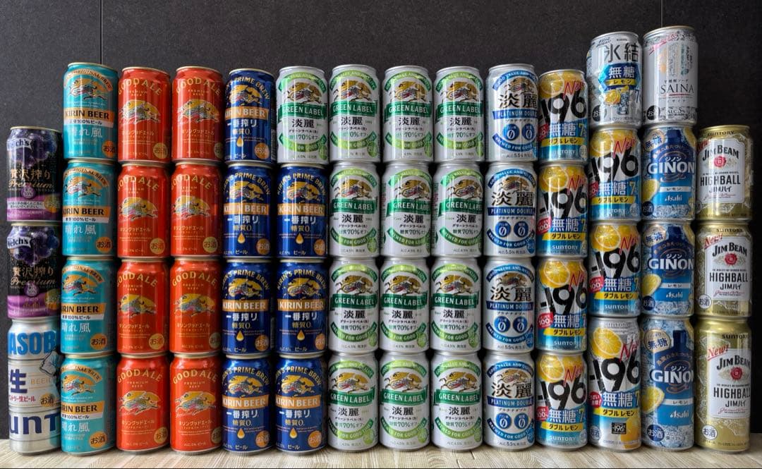 缶ビール缶チューハイ】お酒54本まとめ売り飲み比べセット(うち500ml4