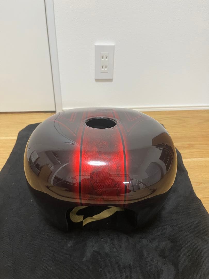 サイモンカスタム SIMON KUSTOM バイクタンク 黒/赤 サイモンカスタム