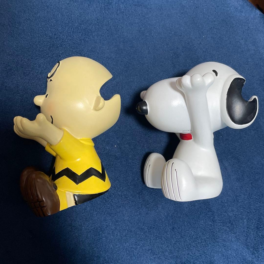 チャーリー・ブラウン スヌーピー メガネスタンド　　　フィギュア　陶器　小物入れ