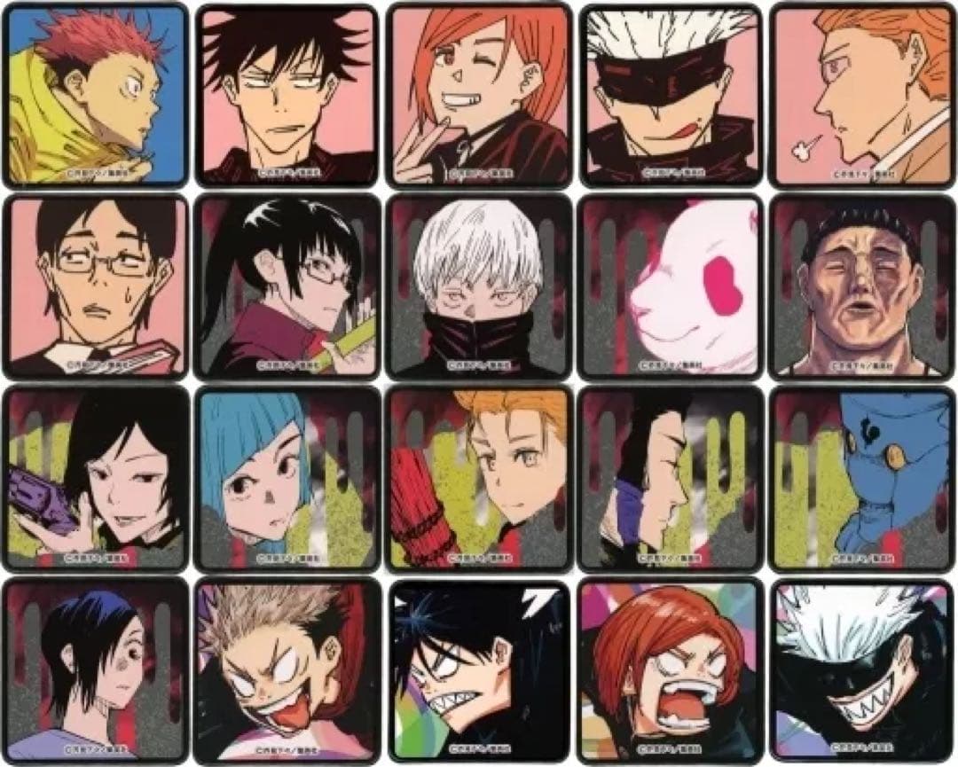 呪術廻戦 スクエア缶バッジコレクション 第1弾 BOX（全20種） BA2