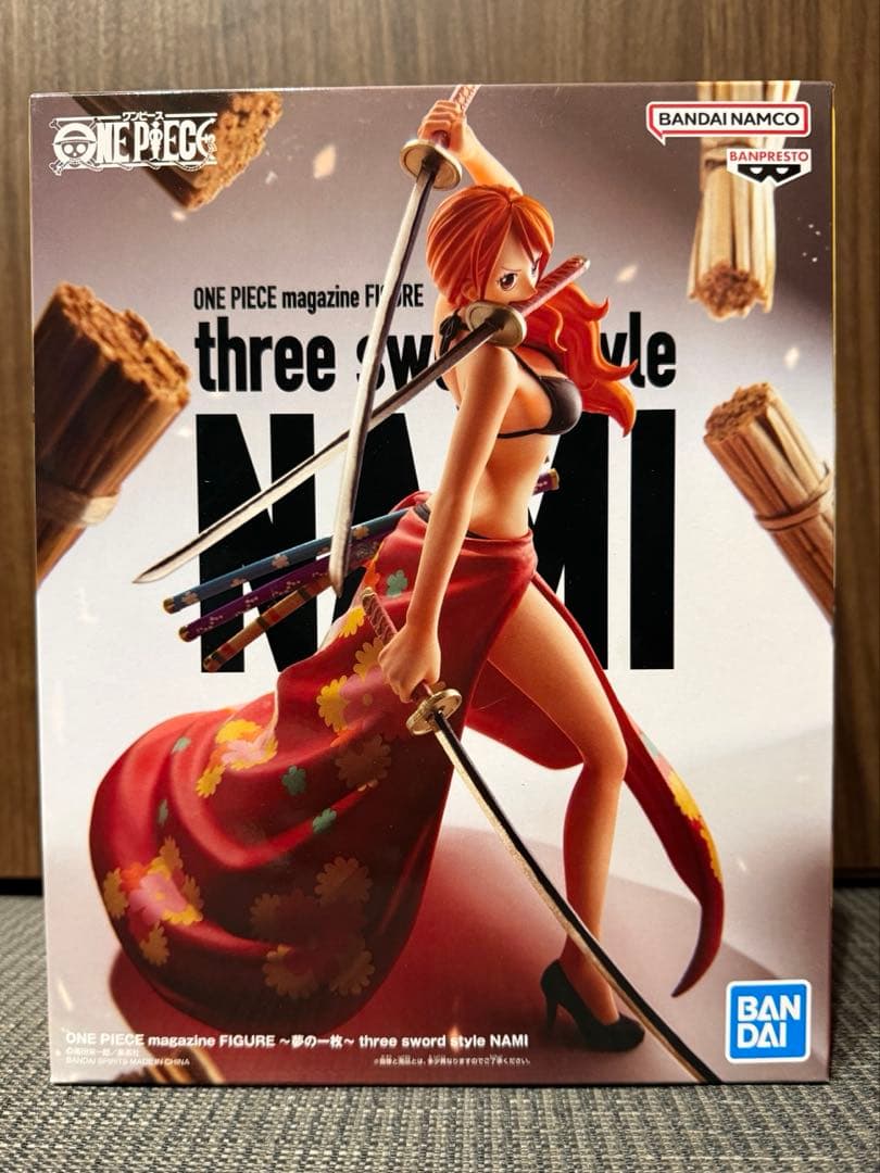 ワンピース フィギュア 夢の一枚 三刀流 ナミ Amazon.co.jp: ONE PIECE magazine FIGURE 夢の一枚 three sword style