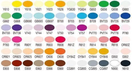 ルプルームパーマネント72色Aセット　No.3000B-72A