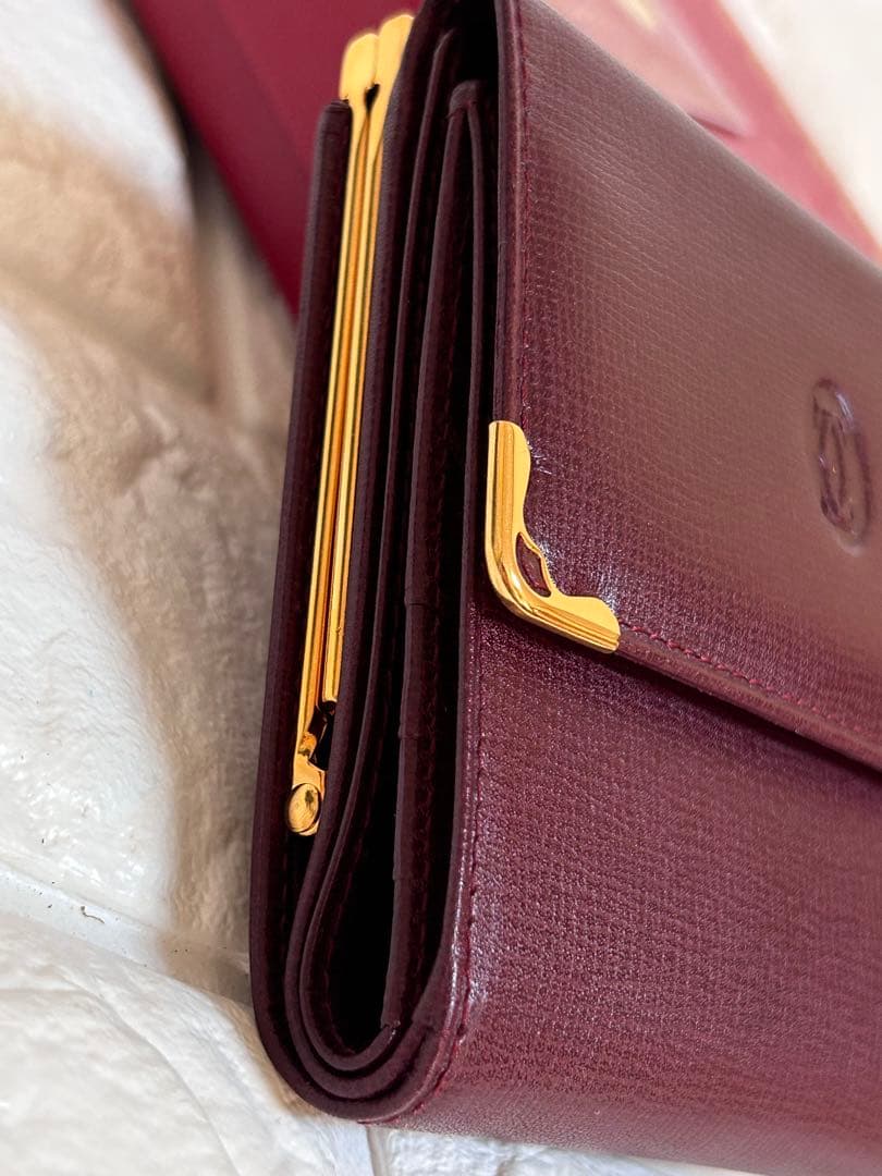 超美品】Cartierカルティエ マストライン 3つ折り財布