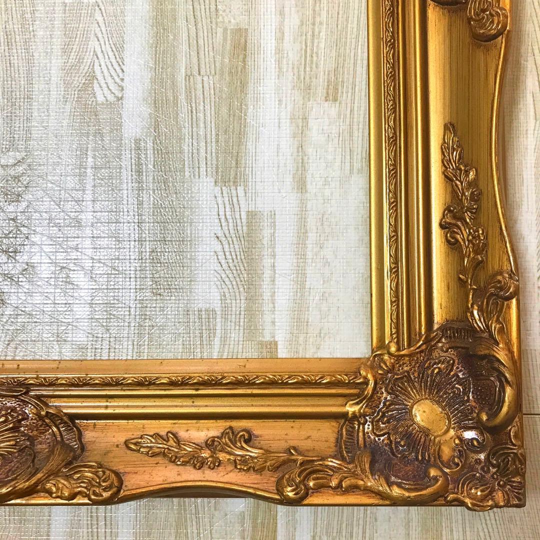 アンティーク 油絵 水彩画 日本画 西洋画 額縁 ゴールド ② アート用品