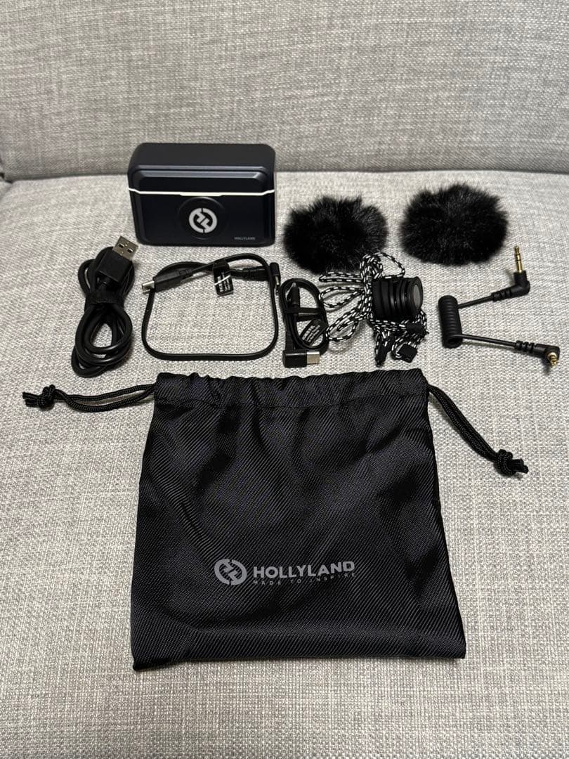 Hollyland Lark M2 ワイヤレスマイク 黒