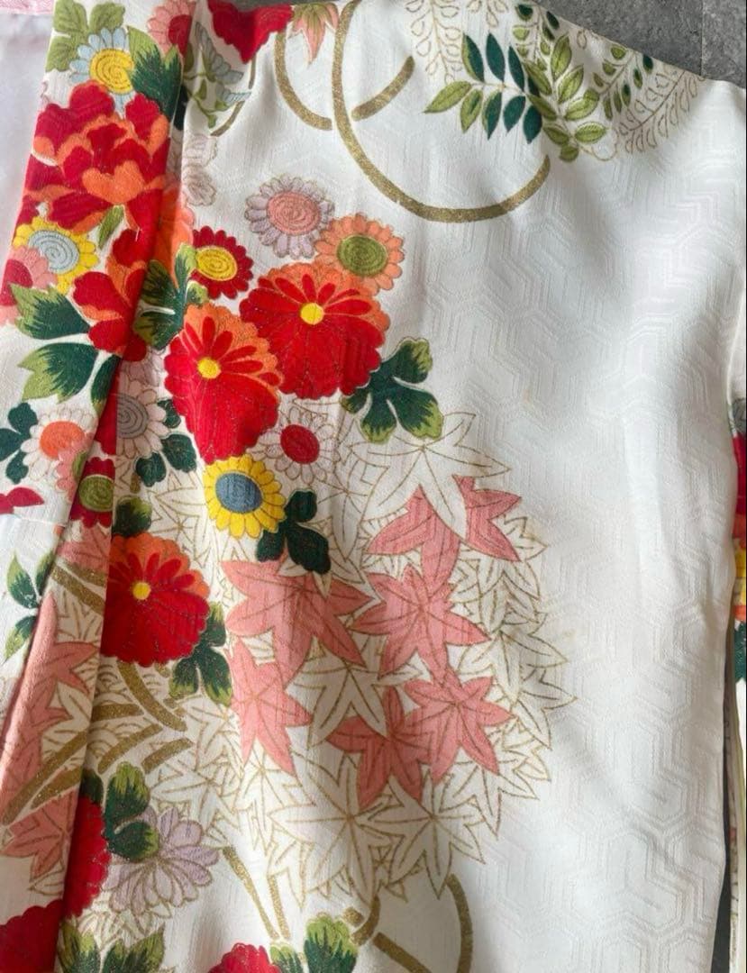 七五三7歳　着物　アンティーク　骨董品　ヴィンテージ　古典柄