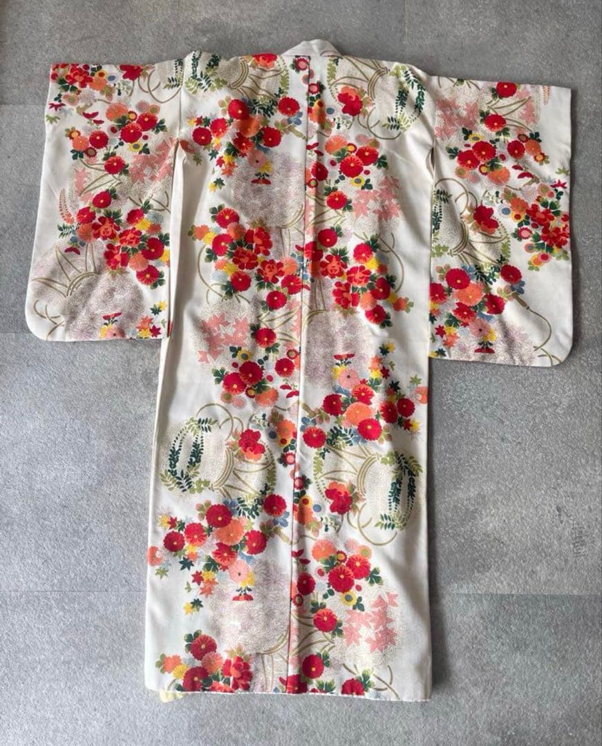 七五三7歳　着物　アンティーク　骨董品　ヴィンテージ　古典柄