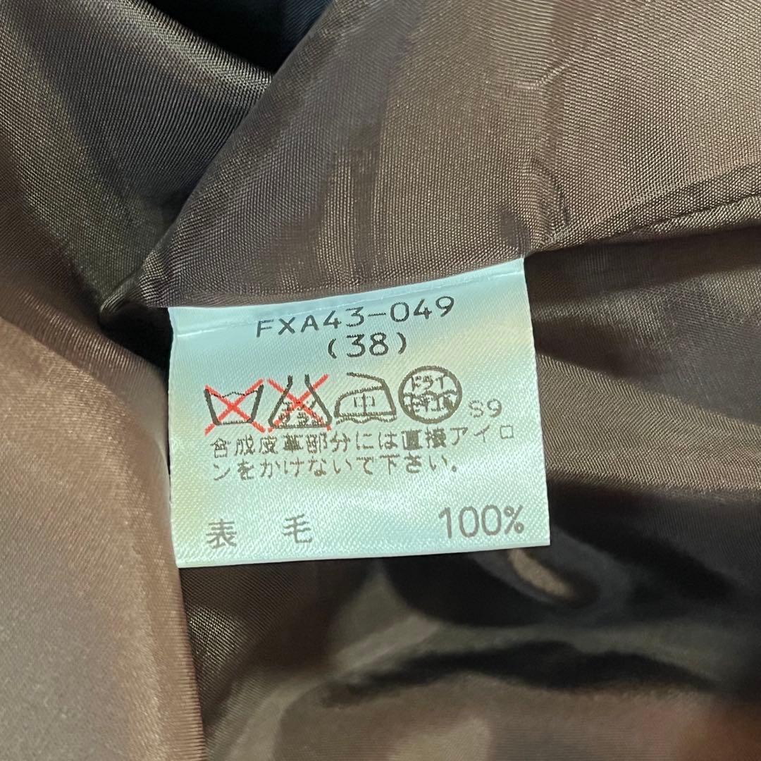 【極美品】バーバリーロンドン 38 ノヴァチェック 巻きスカート クリップ