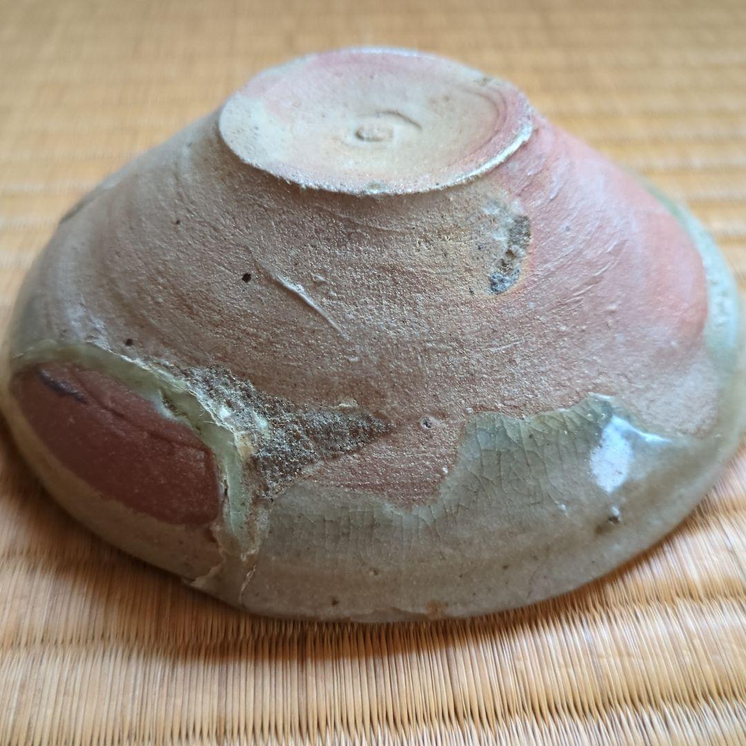 形皿 木箱付き 古唐津茶碗 桃山時代 発掘品 骨董品 古美術