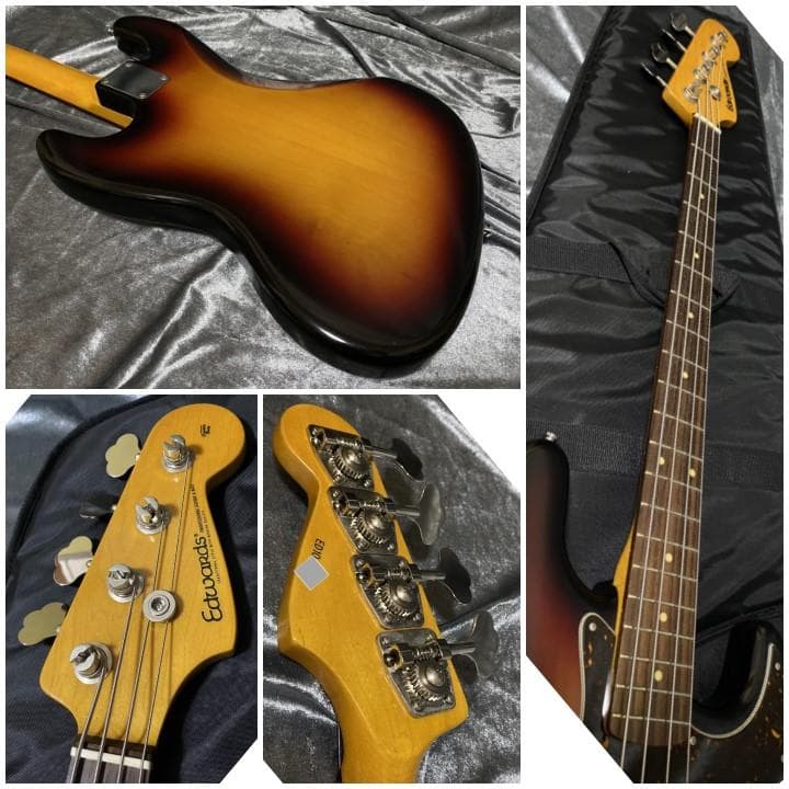 ラッカートップ EDWARDS E-JB-93R/LT Duncanピックアップ