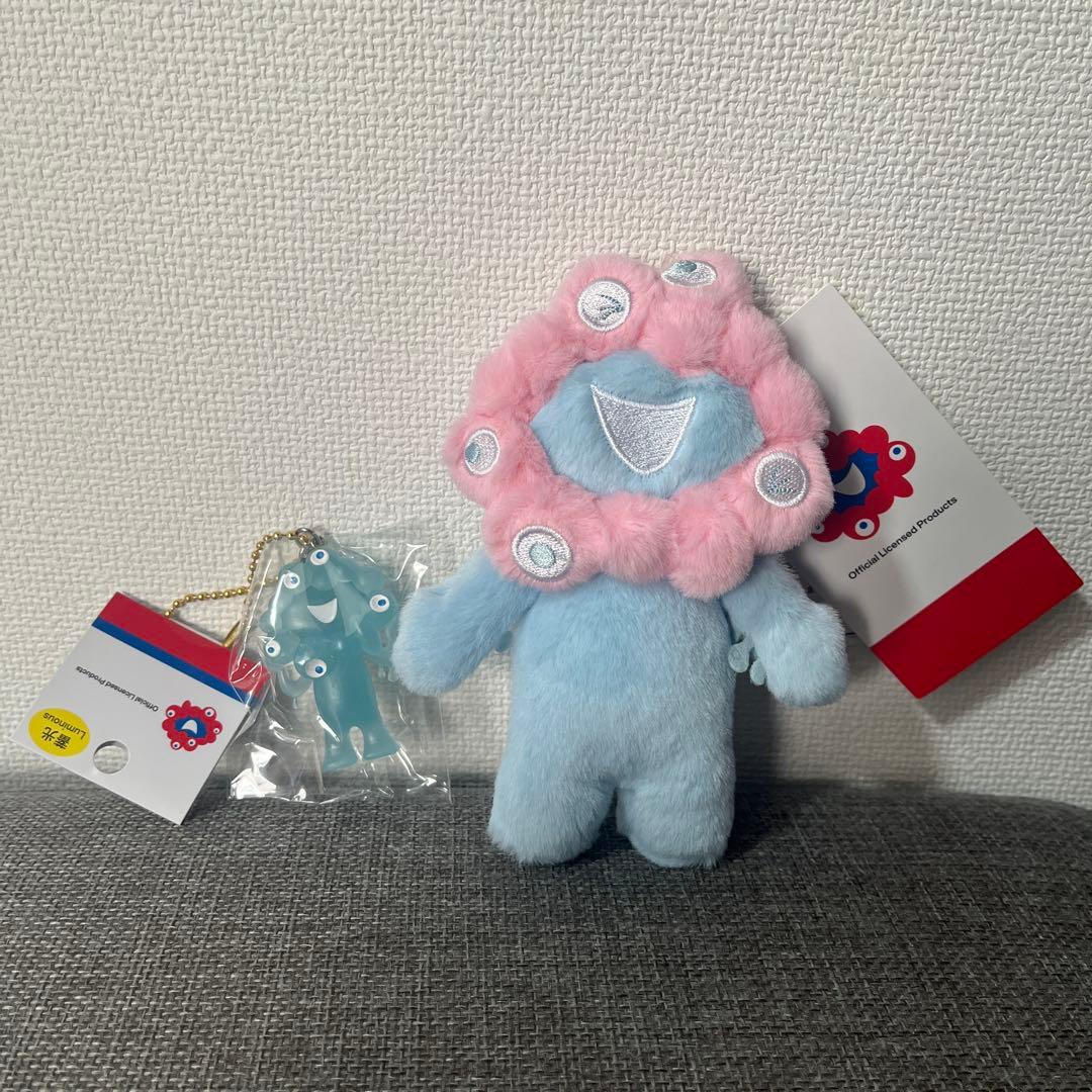 関西万博公式 ミャクミャク パステルカラー 水色 ぬいぐるみ＆畜光
