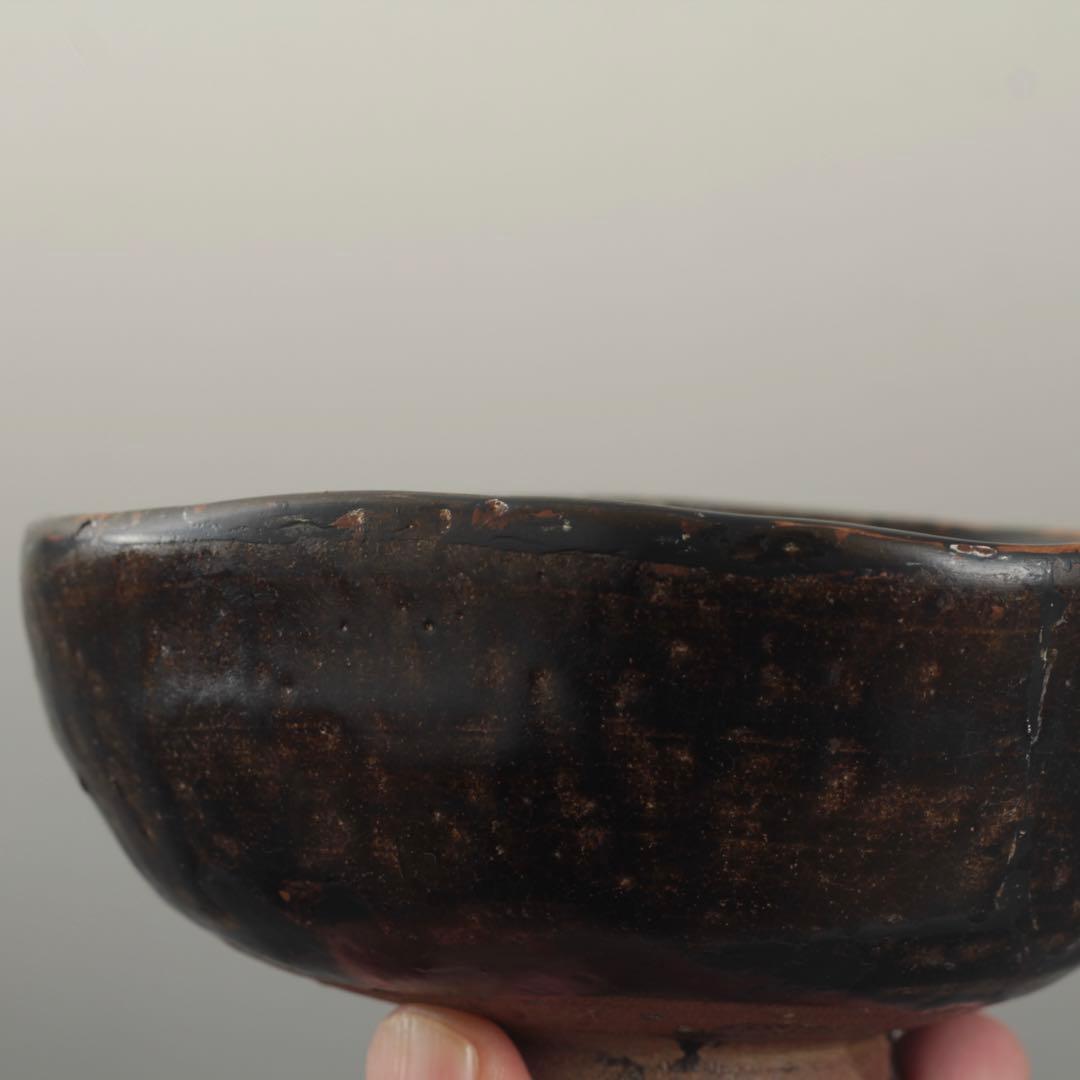 黒唐津 茶碗 17世紀 古唐津 茶道具 古美術 古道具 アンティーク