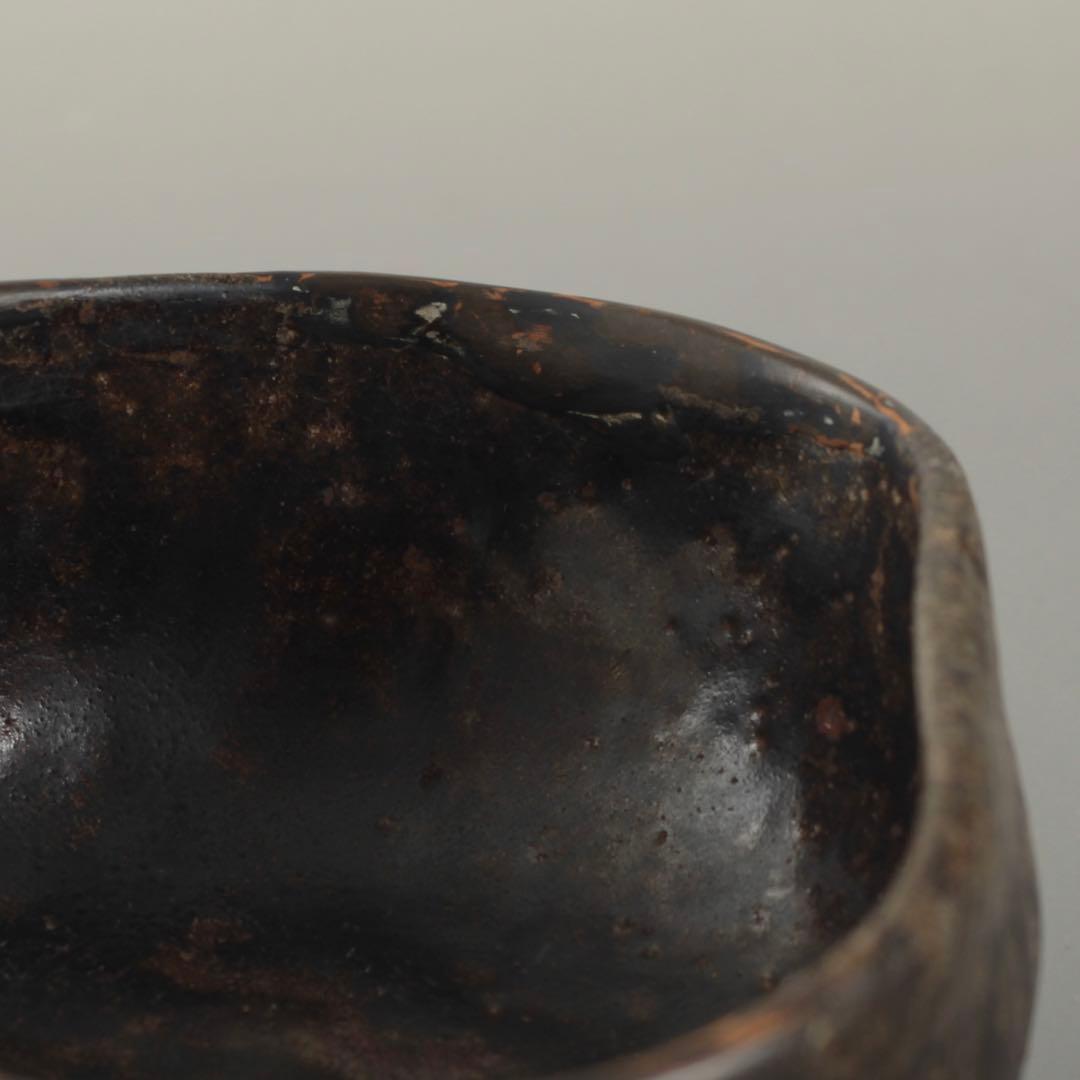 黒唐津 茶碗 17世紀 古唐津 茶道具 古美術 古道具 アンティーク