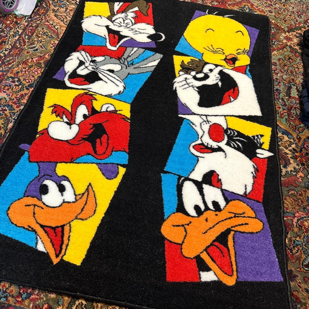 ルーニーテューンズ　ワーナーブラザーズ　ラグ　マット　希少