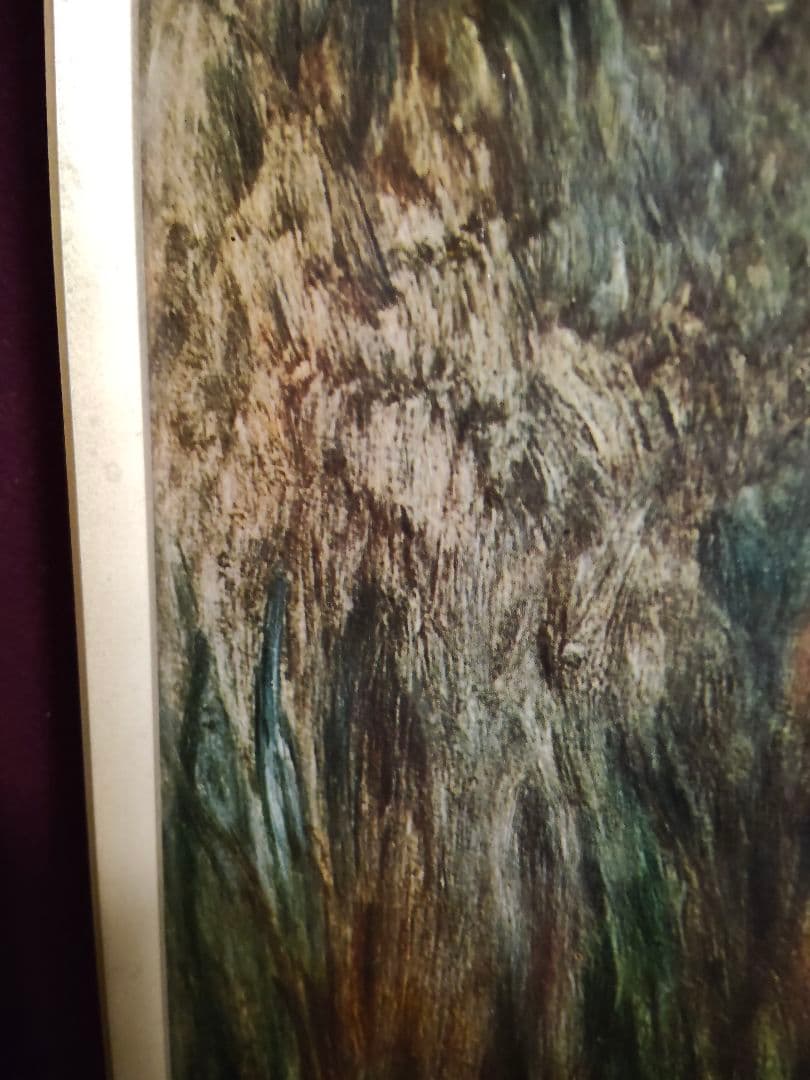 【希少】ルノワール 若い浴女 立体複製画 豪華額装 55cm アンティーク 美術