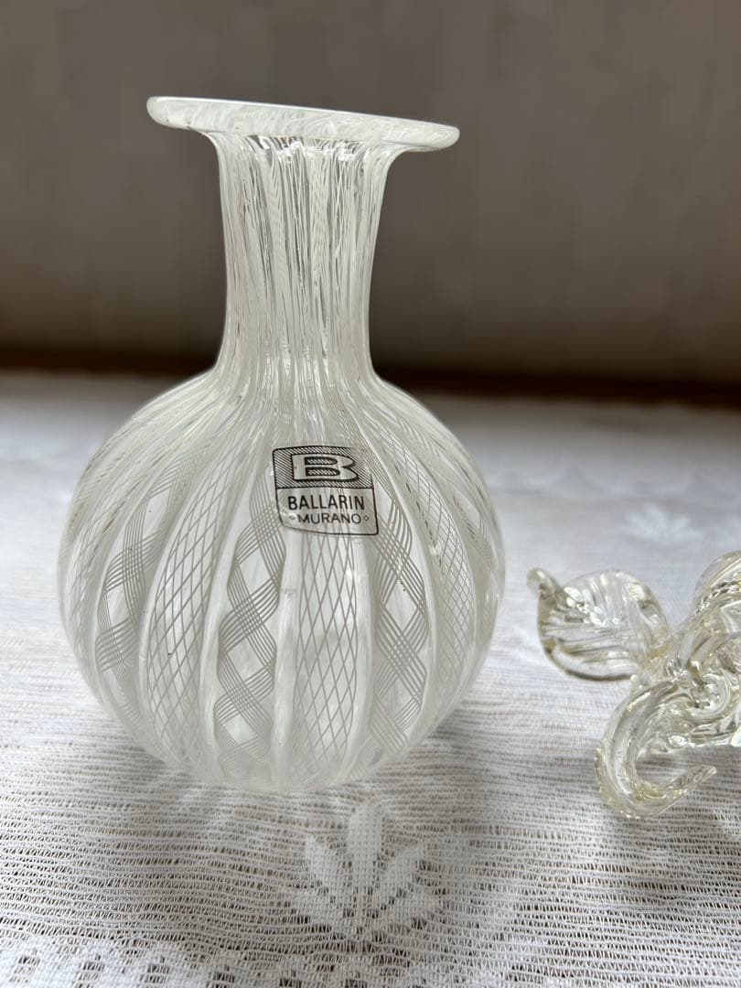 専用 ヴェネチアンガラス ムラーノガラス レース BALLARIN 香水瓶