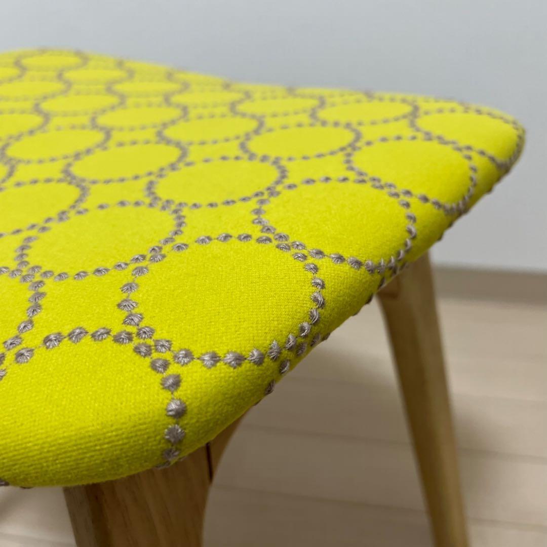 ミナペルホネン dop タンバリン 細脚 スツール 【イエローグ】ベンチ 椅子