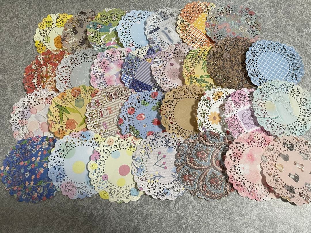 ダイカット コラージュ アルバム レース レースペーパー おすそ分け②