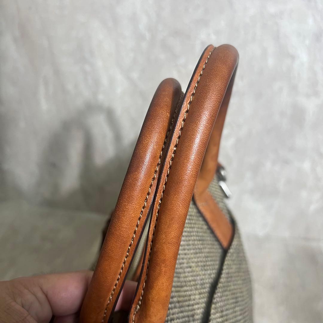 Hartmann ハートマン ビジネスバッグ ツイード ラウンドジップ L