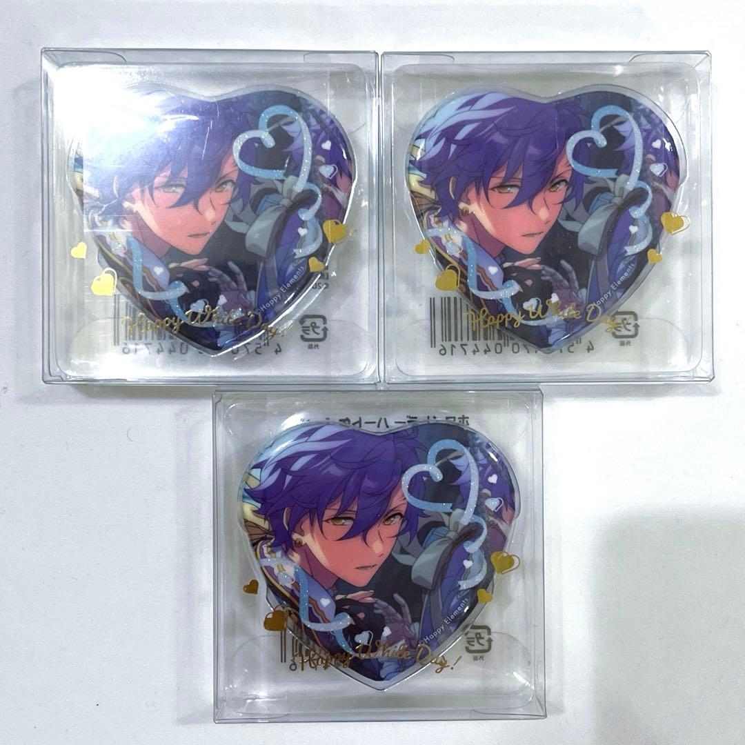 あんスタ＊アドニス＊ホワイトデーハート缶バッジ＊3点セット - メルカリ