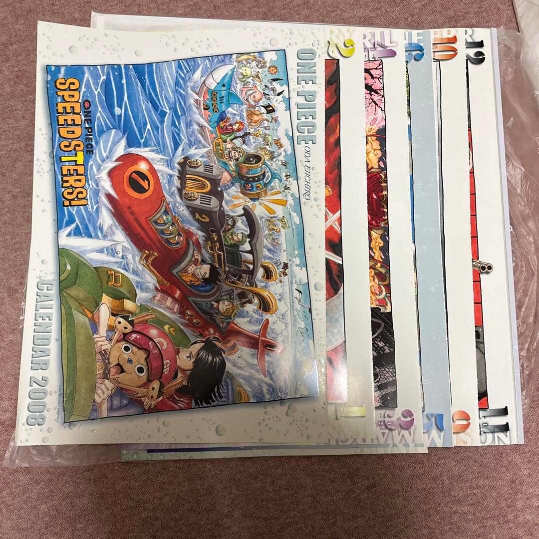 タイムセール！5年分ワンピースコミックカレンダー2008〜2012⚠️近日