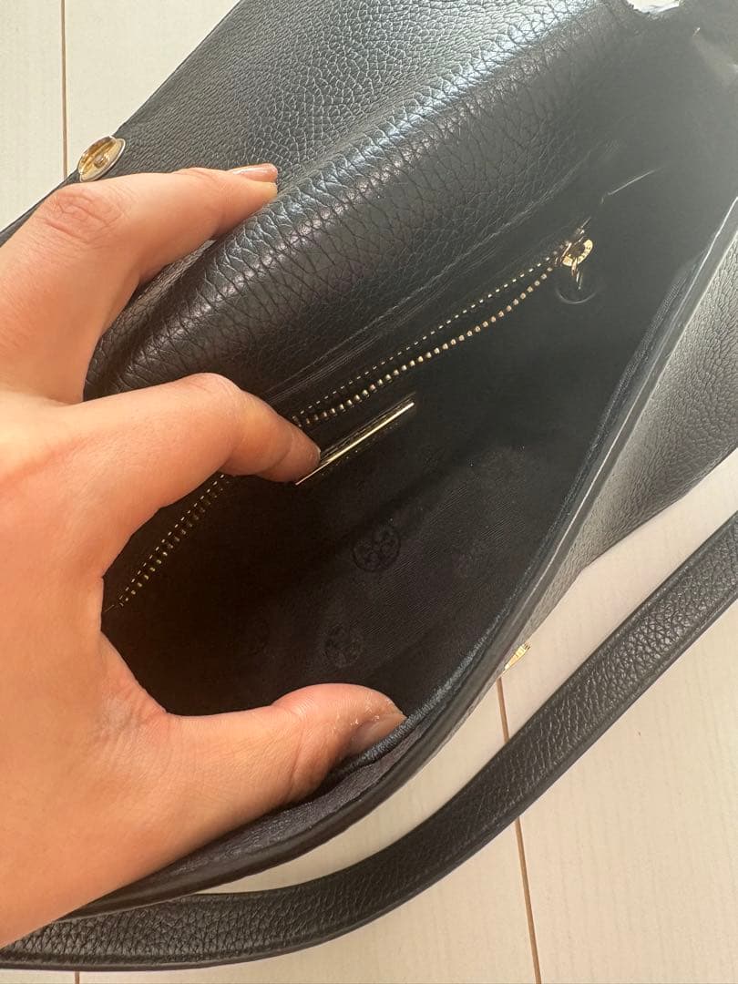 最終値下げ！Tory Burch ブラックショルダーバッグ